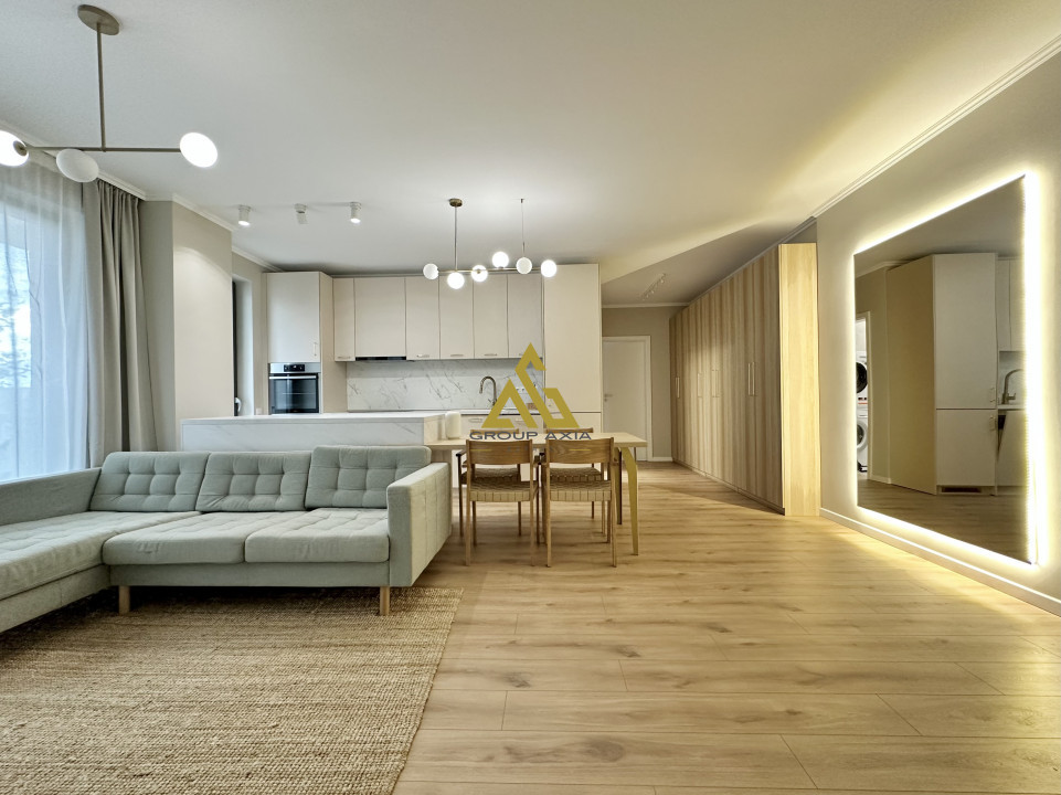 Inchiriere Apartament 3 camere, 2 bai, garaj si boxa, Azoria
