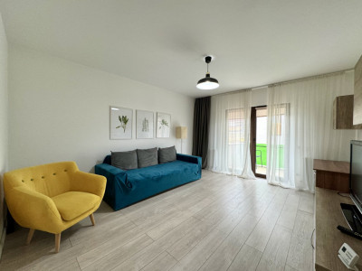 Apartament cu 2 camere in Buna Ziua, bloc tip vila, etaj 1, parcare