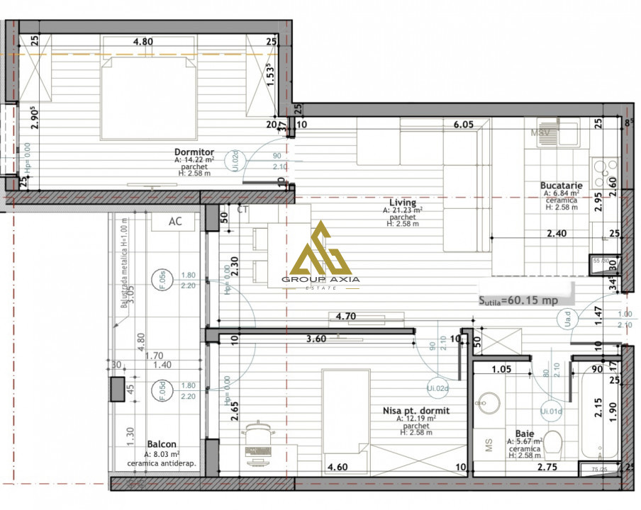 Apartament 3 camere Scala Frunzisului, investitie cu randament imediat