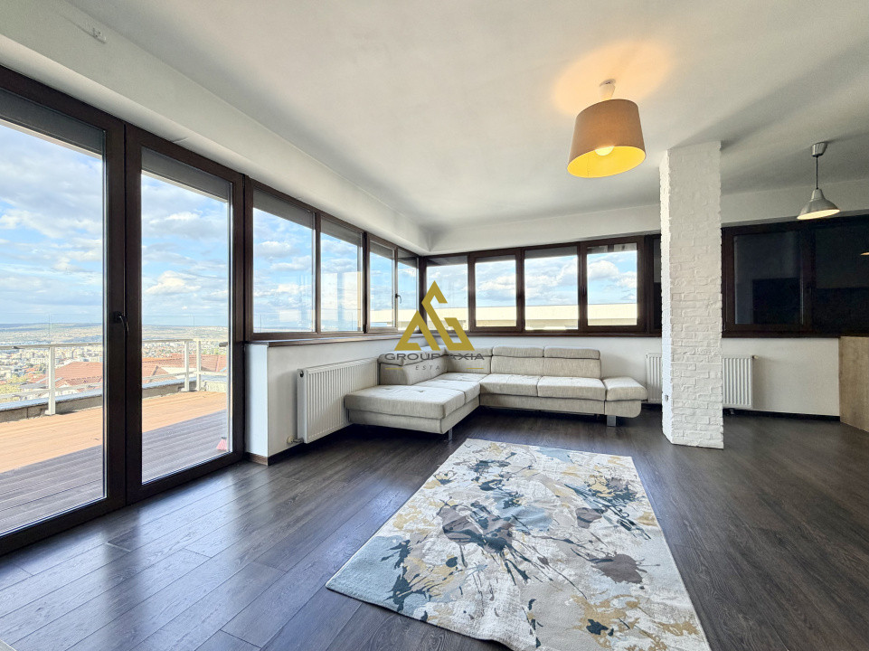 Apartament 2 camere, terasa 27 mp, garaj, zona Grand Hotel Italia
