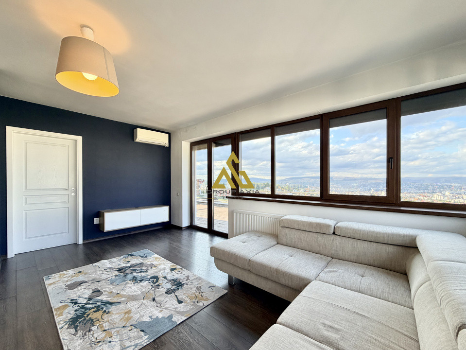 Apartament 2 camere, terasa 27 mp, garaj, zona Grand Hotel Italia
