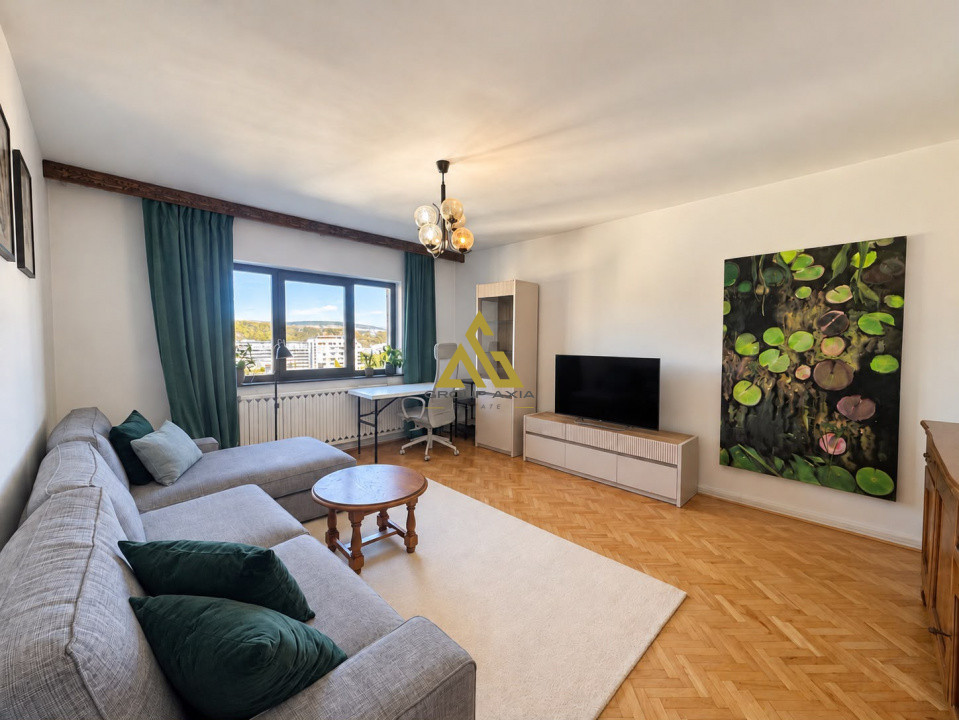 3 camere, 74 mp, etaj 7/8, balcon, Manastur, zona Calvaria