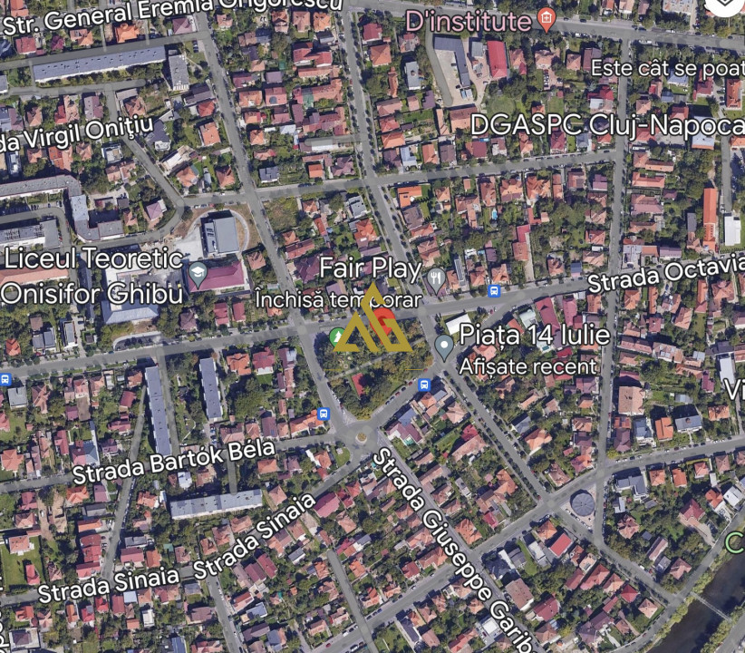 Teren in Grigorescu, zona piata 14 Iulie, LIU, front 25 ml
