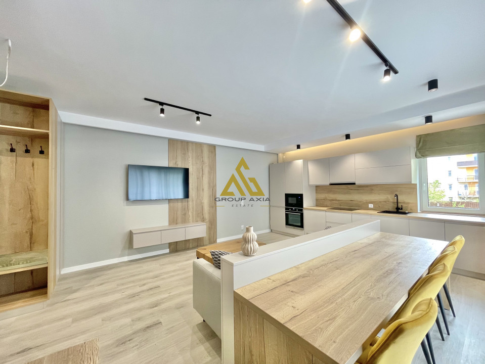 2 camere de lux in Buna Ziua, garaj, terasa, bloc mic