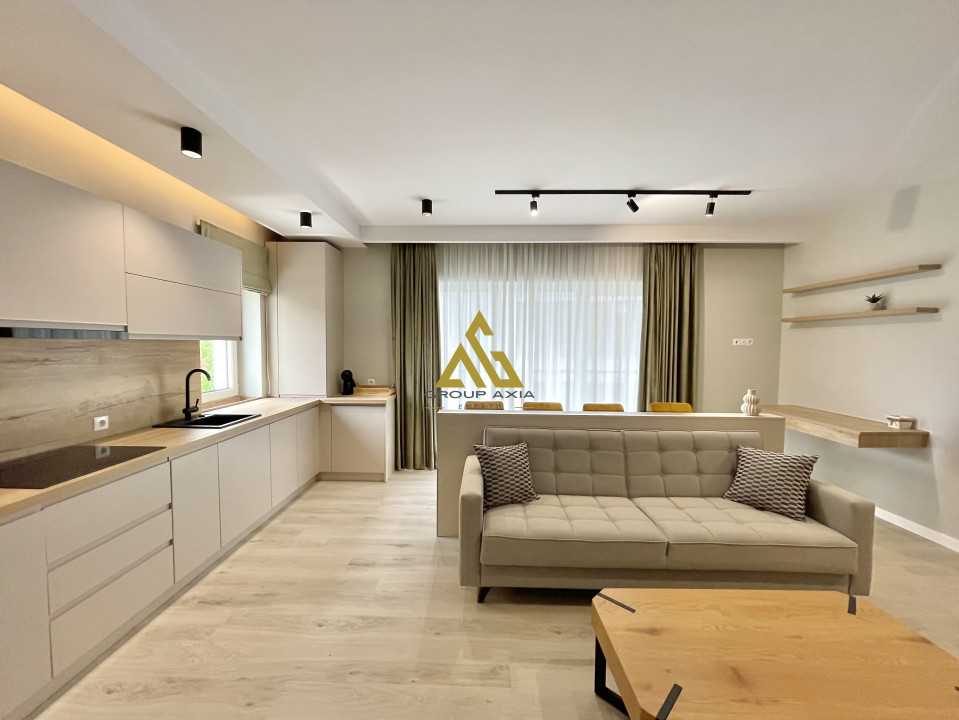 2 camere de lux in Buna Ziua, garaj, terasa, bloc mic