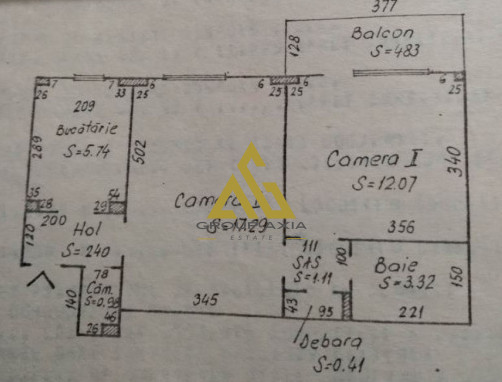 Apartament 2 camere, 44 mp, balcon, etaj 7 din 10,, debara, Gheorgheni