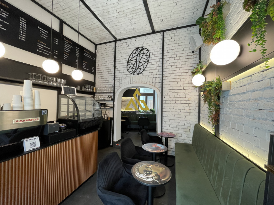 Inchiriere cafenea utilata complet, zona cu vad, ultracentral