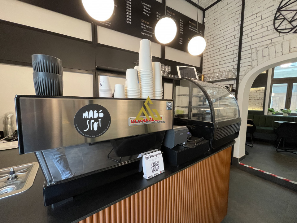 Inchiriere cafenea utilata complet, zona cu vad, ultracentral