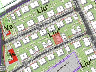 Parcela intr-un PUZ nou, Dambul Rotund, 430 mp, front 18 ml