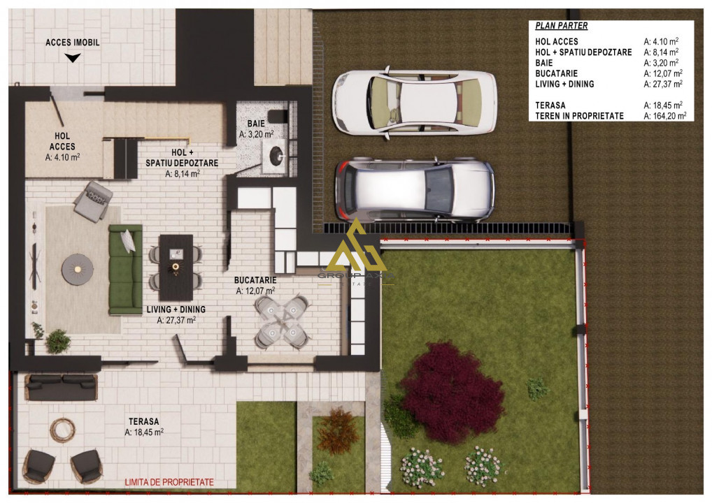 Comision 0! Duplex semifinisat, Dambul Rotund, 4 camere, 127 mp