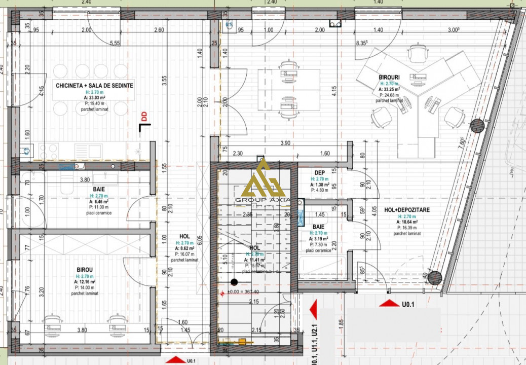 Spatiu premium pentru servicii/birouri, 3 parcari, gradina, Gheorgheni
