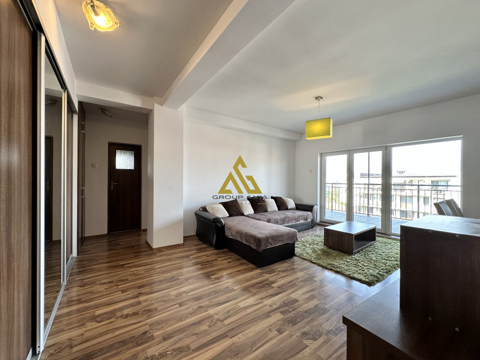 Apartament 2 camere, zona The Office, 57 mp, terasa 22 mp, bloc nou