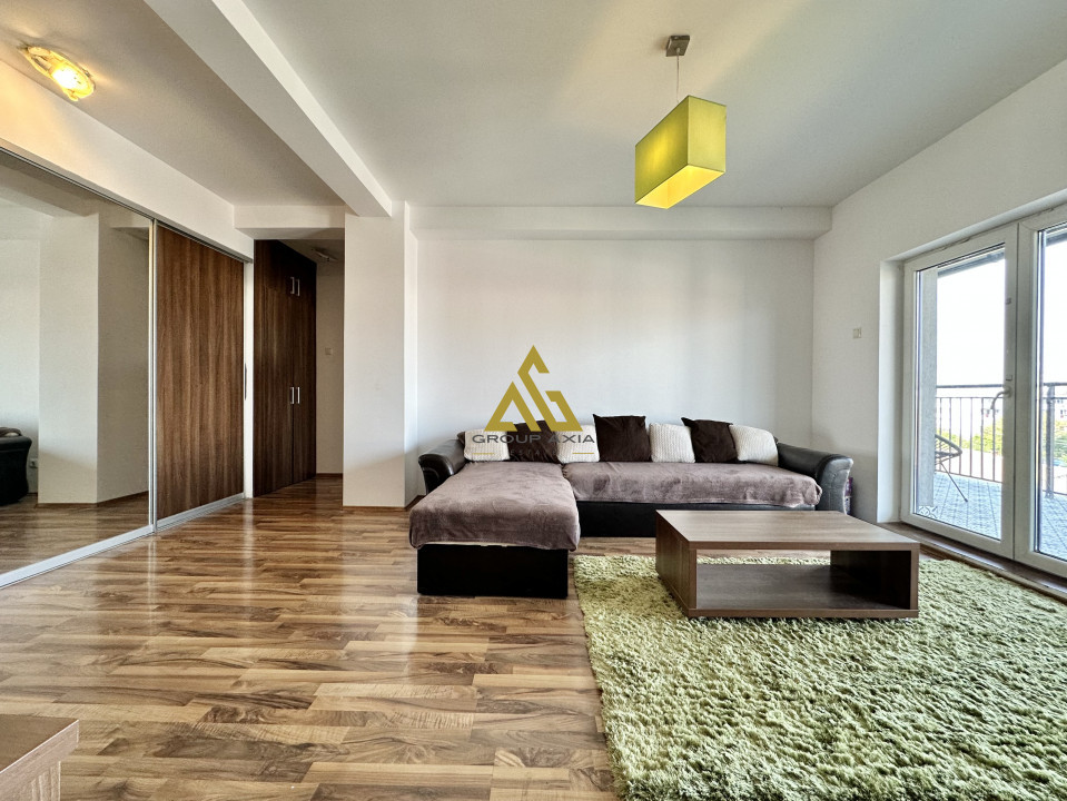 Apartament 2 camere, zona The Office, 57 mp, terasa 22 mp, bloc nou