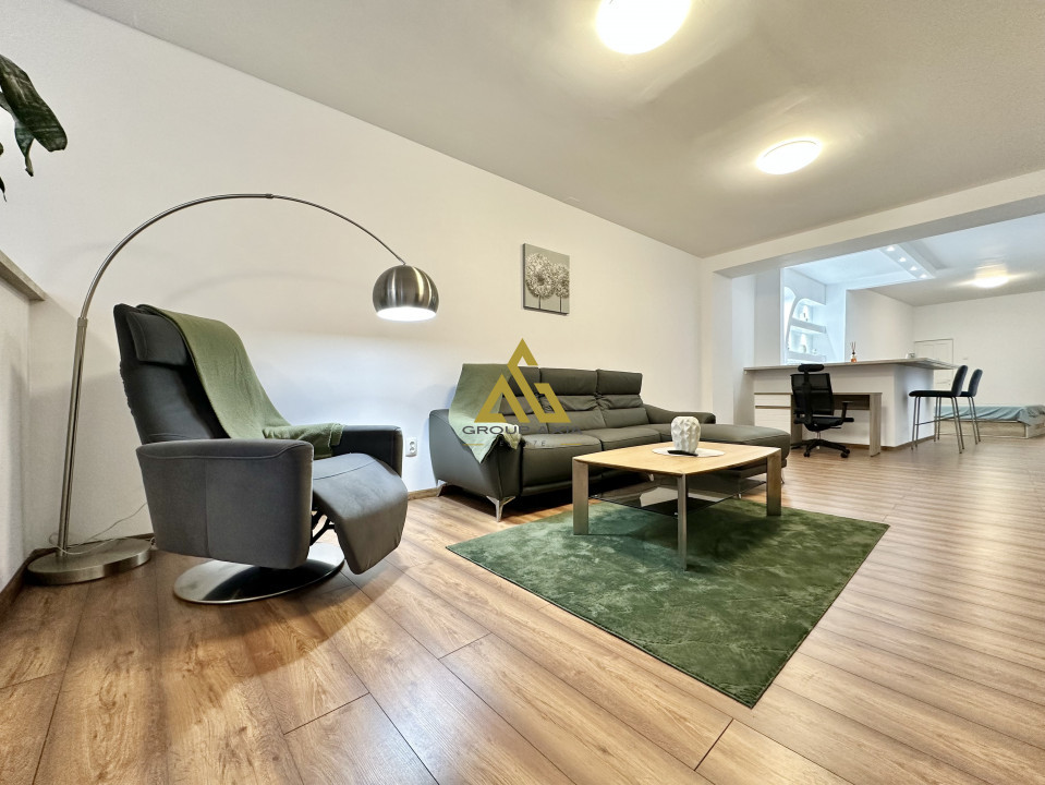Apartament 1 camera, NOU,deosebit de spatios, terasa 40 mp,UMF, Hasdeu